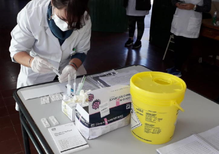 Madariaga: Comenzaron los testeos rápidos en las escuelas