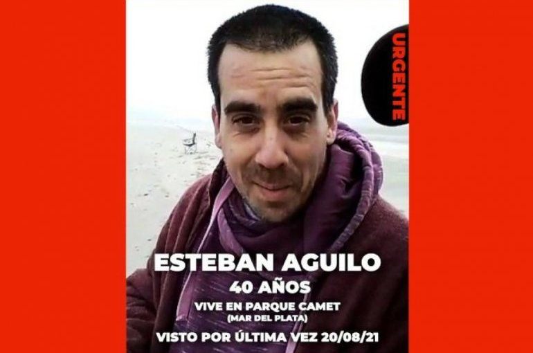 MAR DEL PLATA: Búsqueda de  Esteban Aguilo, de 40 años. Por su estado psiquiátrico, necesita de su medicación en forma regular.